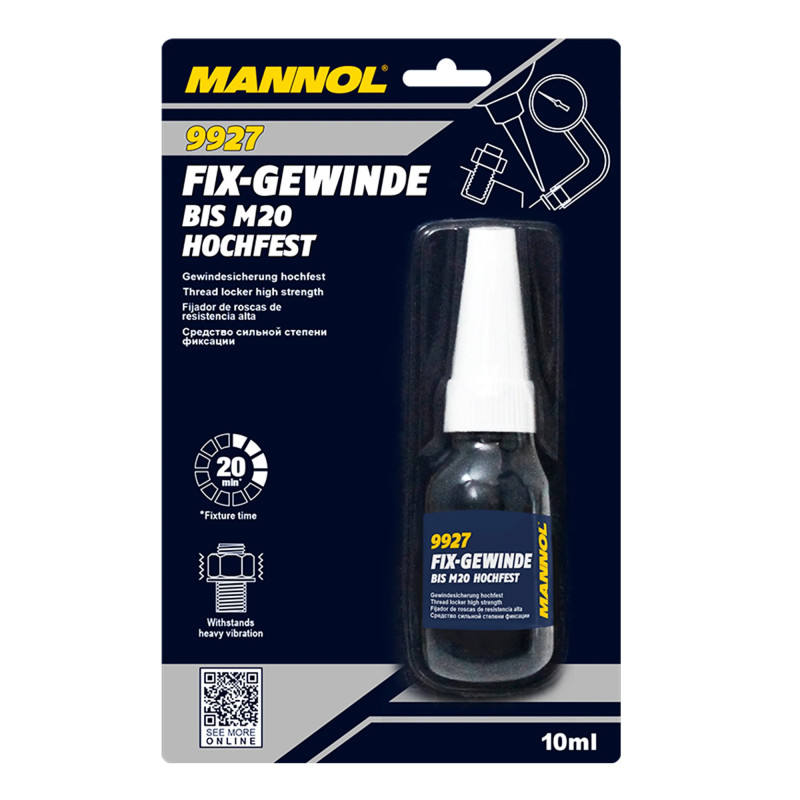 Фіксатор різьблення MANNOL Fix-Gewinde hochfest 10мл (9927)