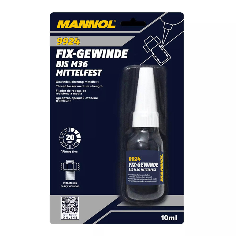 Фіксатор різьблення Mannol Fix-Gewinde mittelfest 10мл (9924)