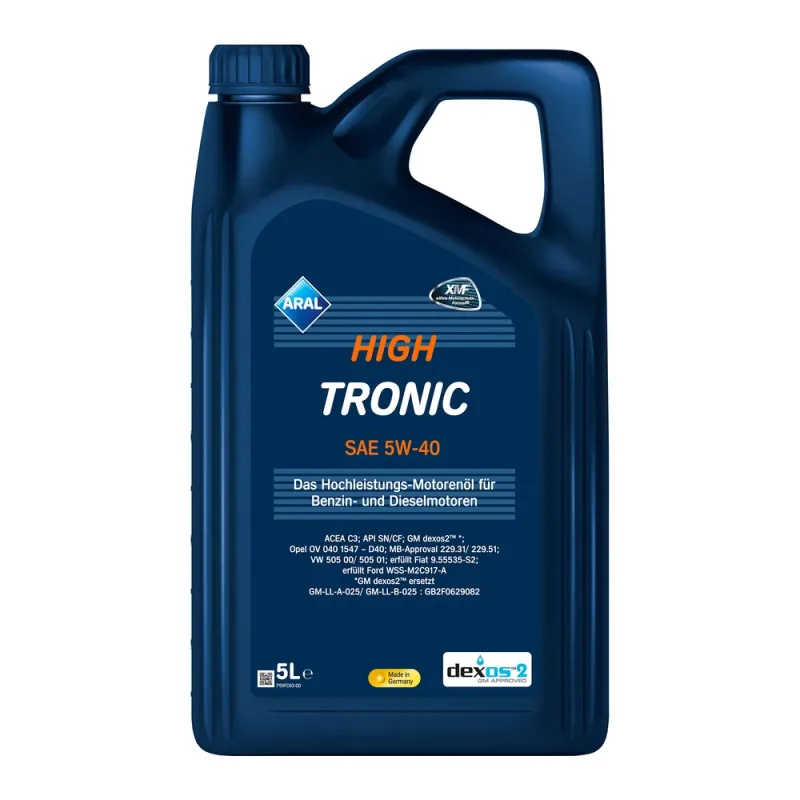 Олива моторна ARAL HighTronic 5W-40 5л (20635)