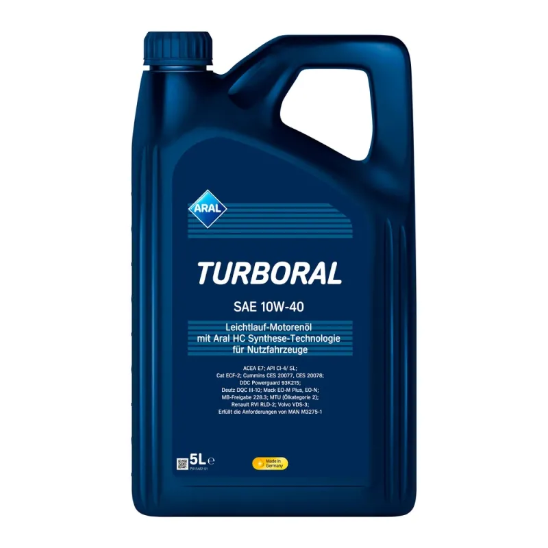 Масло моторне ARAL Turboral 10W-40 5л (22004)