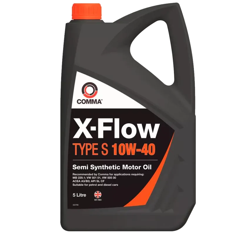 Масло моторне COMMA X-FLOW S 10W-40 SEMI. 5л (B2EB7F)