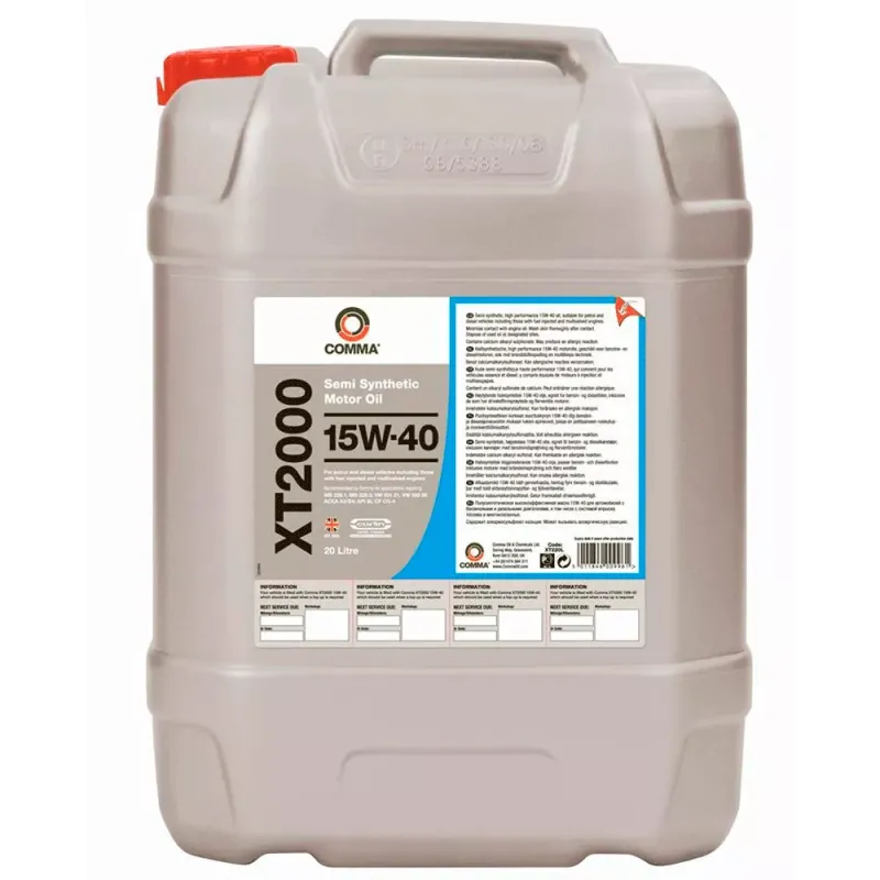 Моторна олива COMMA XT2000 15W-40 20л (9F0249)