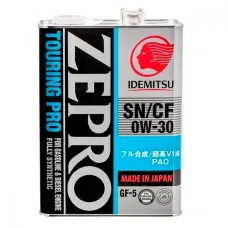 Моторна олива IDEMITSU ZEPRO TOURING PRO SAE 0W-30 4л (3615041)
