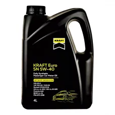 Моторна олива KRAFT Euro SN 5W-40, 4л (708437)