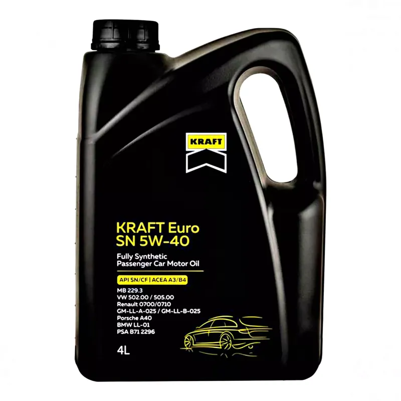 Моторна олива KRAFT Euro SN 5W-40, 4л (708437)