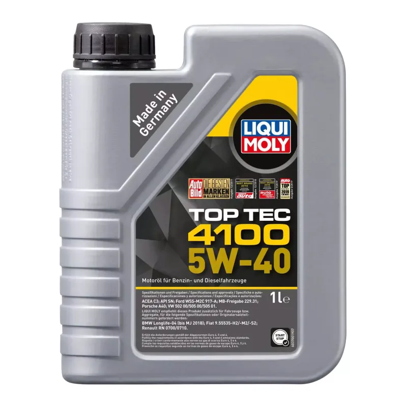 Олива моторна Liqui Moly TopTec 4100 5W-40 1л (7500)