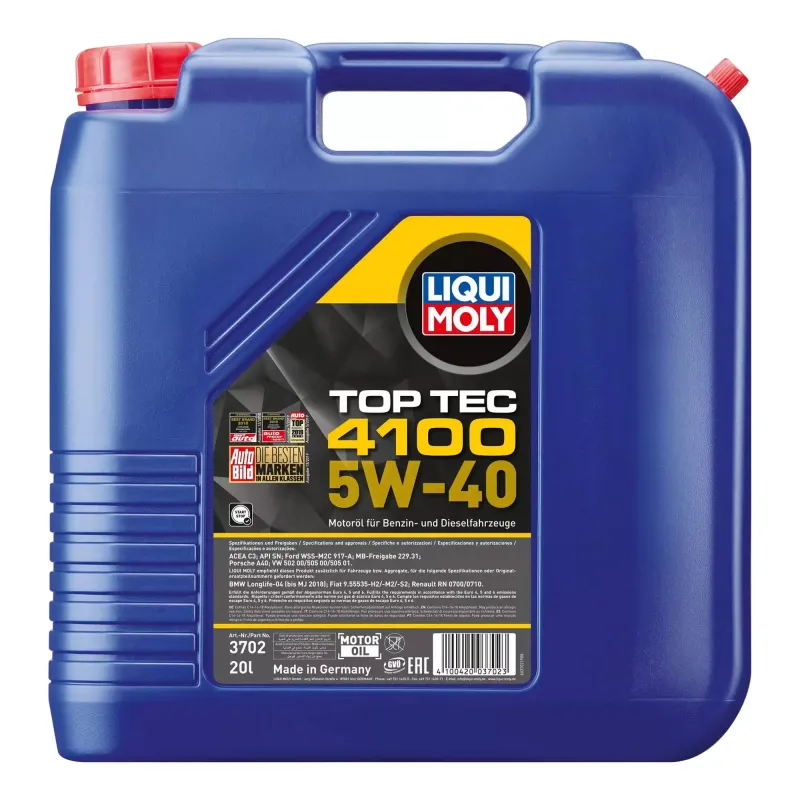 Олива моторна Liqui Moly Top Tec 4100 5W-40 20л (3702)