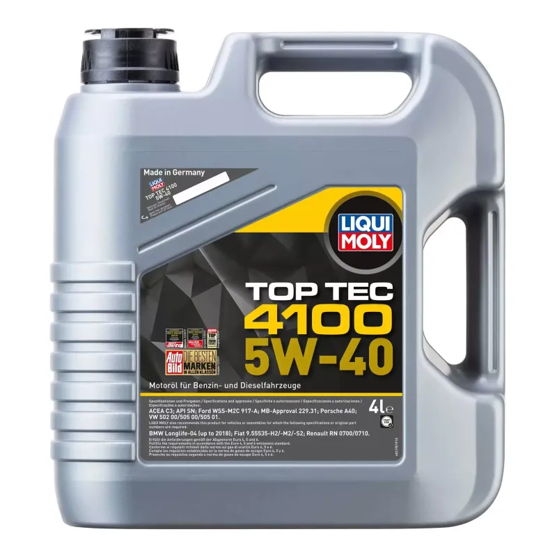 Олива моторна Liqui Moly Top Tec 4100 5W-40 4л (7547)