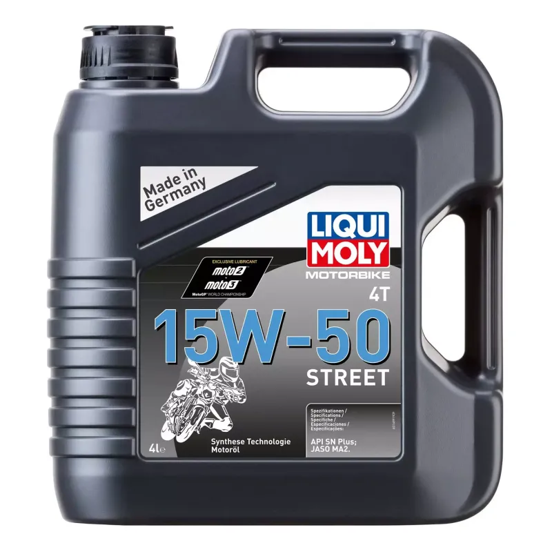 Моторна олива 4Т Liqui Moly Motorbike 4T Street 15W-50 1689 4л (1689)