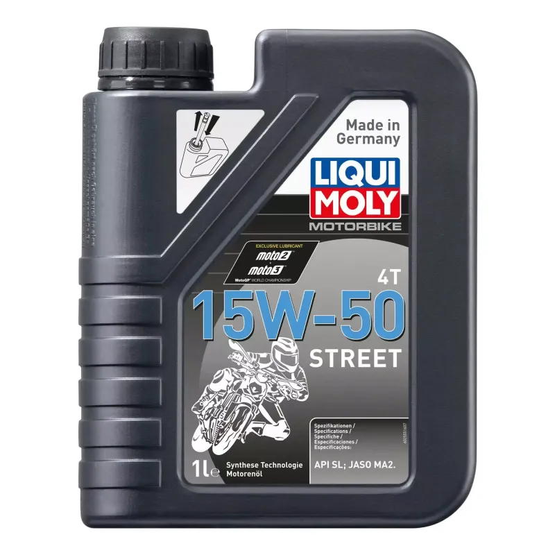 Моторна олива 4Т Liqui Moly Motorbike 4T Street 15W-50 1л (2555)