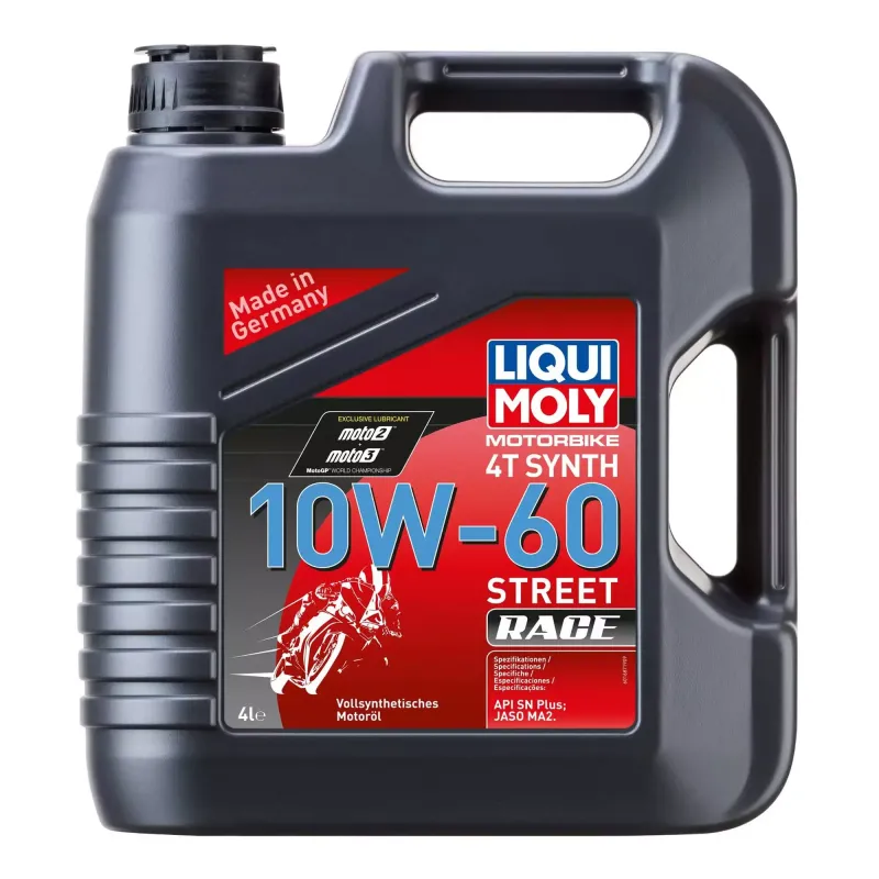 Моторна олива Liqui Moly Motorbike 4T Synth Street Race 10W-60 4л (1687 )