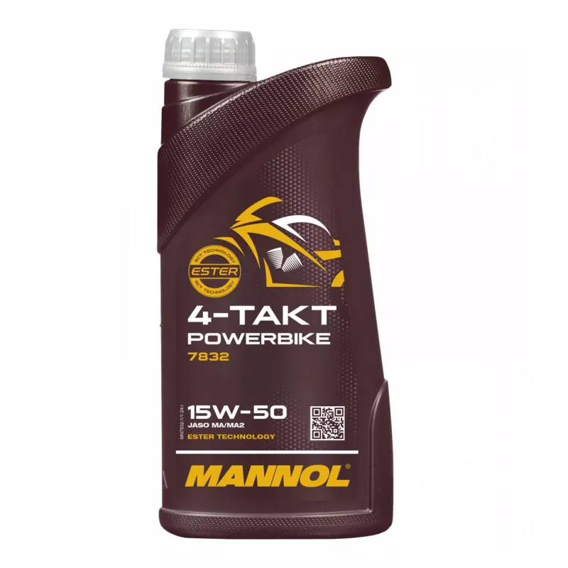 Моторна олива MANNOL 4-TAKT POWERBIKE 15W-50 1л (MN7832-1)