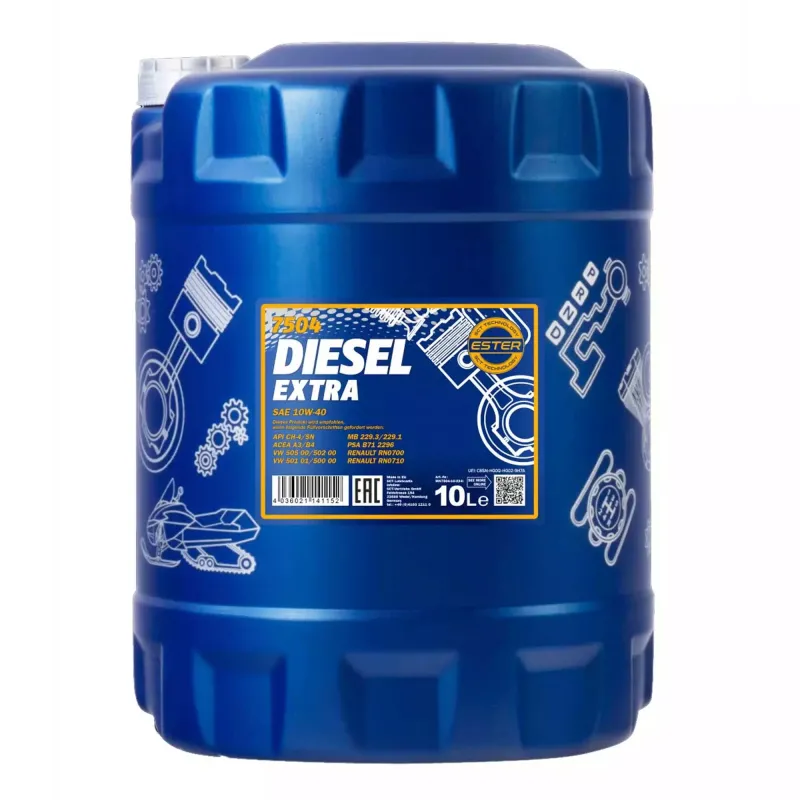Моторна олива MANNOL DIESEL EXTRA 10W-40 10л (MN7504-10)