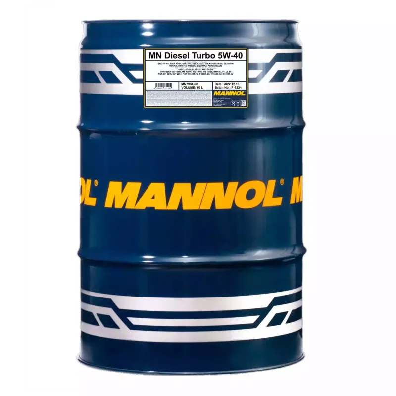 Моторна олива MANNOL DIESEL TURBO 5W-40 60л (MN7904-60)