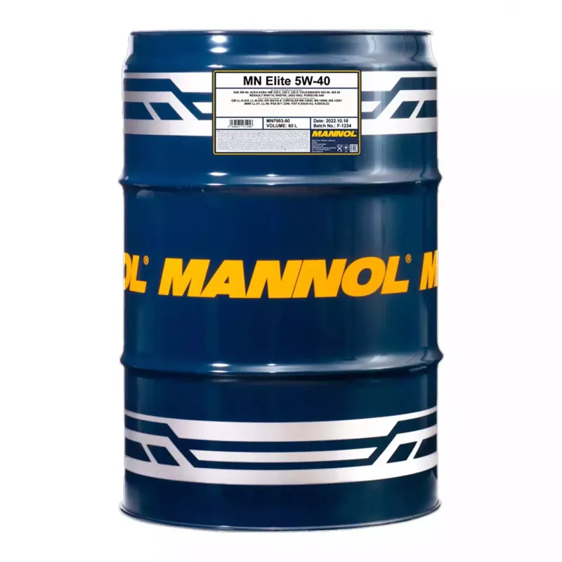 Моторна олива MANNOL ELITE SAE 5W-40 60л (MN7903-60)