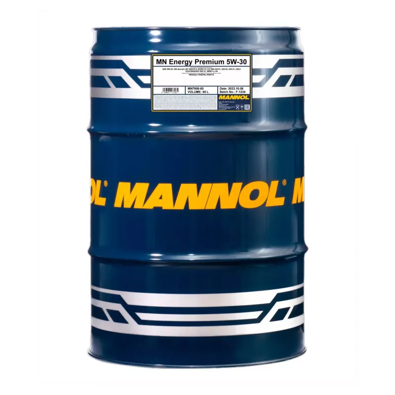 Моторна олива MANNOL ENERGY PREMIUM 5W-30 60л (MN7908-60)