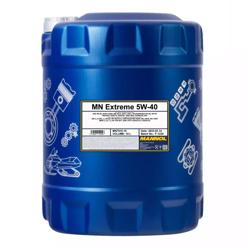 Моторна олива MANNOL EXTREME SAE 5W-40 10л (MN7915-10)