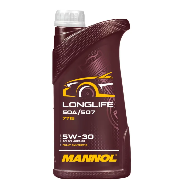 Моторна олива MANNOL LONGLIFE 504/507 5W-30 1л (MN7715-1ME)