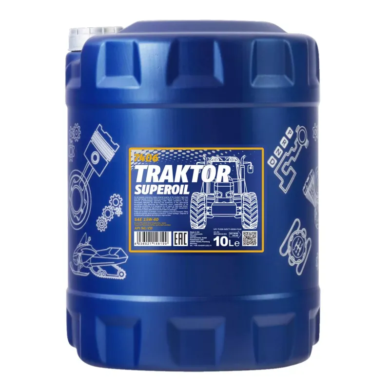 Моторна олива MANNOL TRAKTOR SUPEROIL SAE 15W-40 10л (MN7406-10)