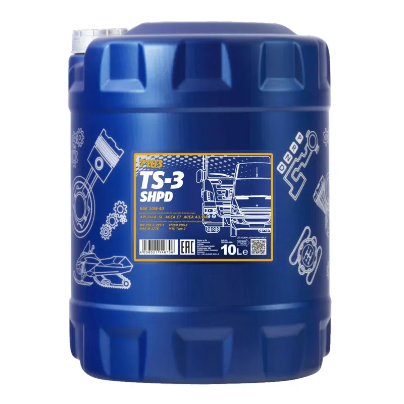Моторна олива MANNOL TS-3 SHPD 10W-40 10л (MN7103-10)