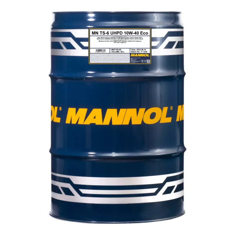 Моторна олива MANNOL TS-6 ECO UHPD 10W-40 60л (MN7106-60)