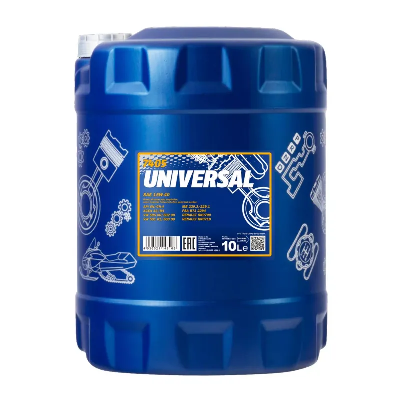 Моторна олива MANNOL UNIVERSAL 15W-40 10л (MN7405-10)