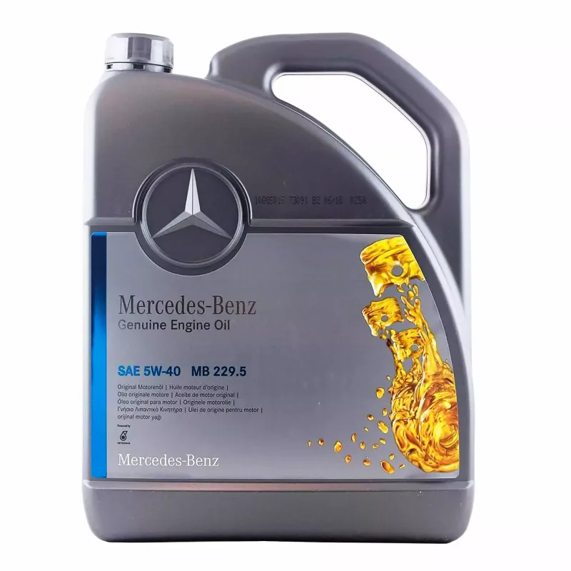 Моторна олива Mercedes Benz Genuine Engine Oil MB 229.5 5W-40 5л (A000989860613)