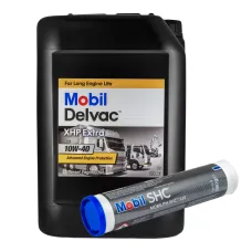 Моторна олива MOBIL DELVAC XHP EXTRA 10W-40 20л + Мастило MOBILITH SHC220 0,38 кг