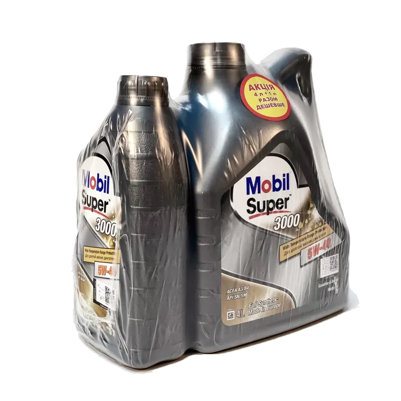 Моторна олива Mobil Super 3000 X1 5W-40 4+1л