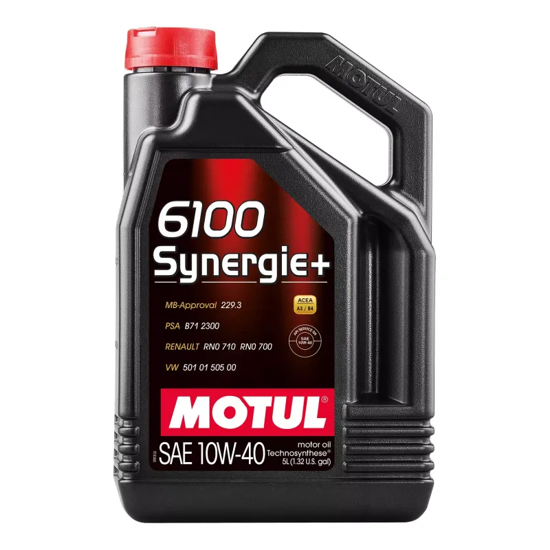 Олива моторна MOTUL 6100 Synergie+ 10W40 5л (839451/101493/108647)