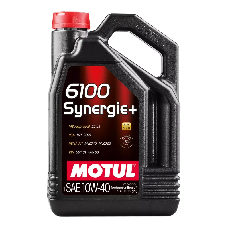 Олива моторна MOTUL 6100 Synergie+ SAE 10W40 4л (839441/109463)