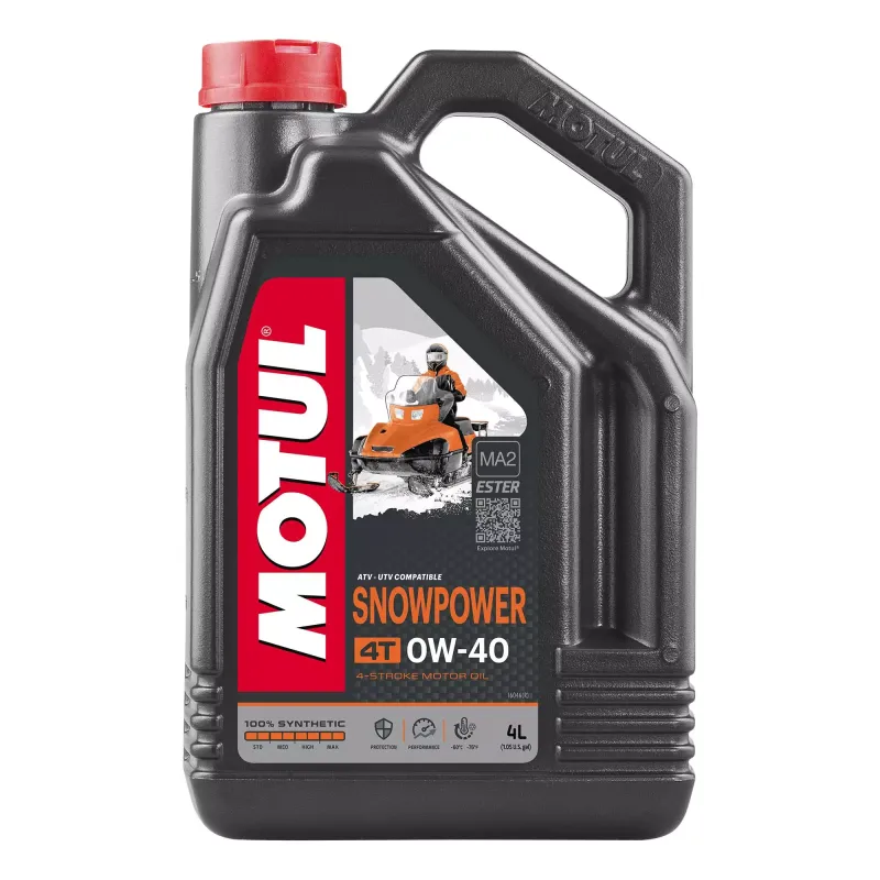 Олива моторна MOTUL Snowpower 4T SAE 0W40 4л (826907)