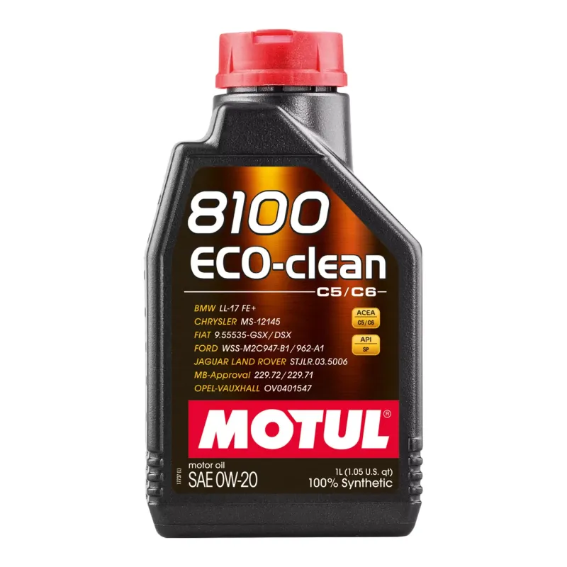 Моторна олива Motul 8100 Eco-clean 0W-20 1л (868111)