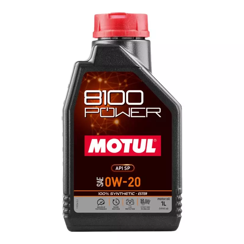Моторна олива Motul 8100 Power SAE 0W-20 1л (824406)