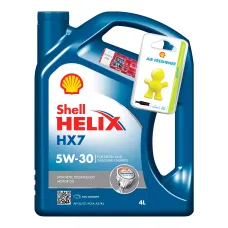 Моторна олива Shell Helix HX7 5W-30 4л + освіжувач Little Joe