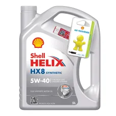 Моторна олива Shell Helix HX8 5W-40 5л + освіжувач Little Joe