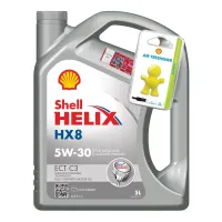Моторна олива Shell Helix HX8 ECT C3 5W-30 5л + освіжувач Little Joe
