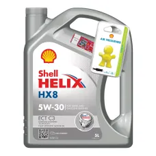 Моторна олива Shell Helix HX8 ECT C3 5W-30 5л + освіжувач Little Joe