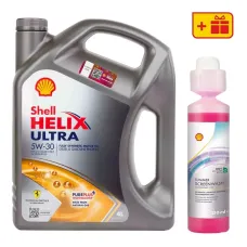 Моторна олива Shell Helix Ultra 5W-30 4л + Літній омивач концентрат 0,25 АКЦІЯ