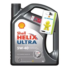 Моторна олива Shell Helix Ultra 5W-40 4л + освіжувач Little Joe