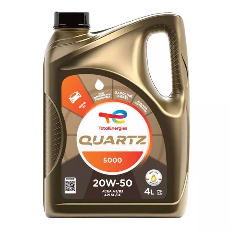 Моторна олива Total Quartz 5000 20W-50 4л (148594)