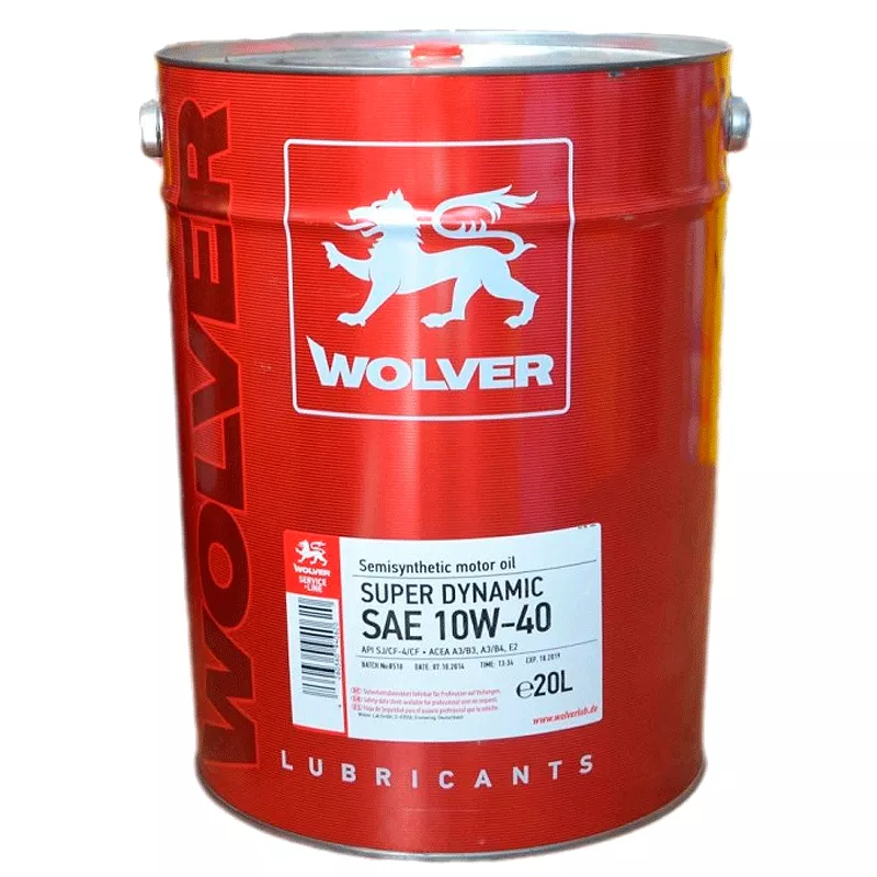 Моторна олива WOLVER Super Dynamic 10W-40 20л (2316) (4260360940620)
