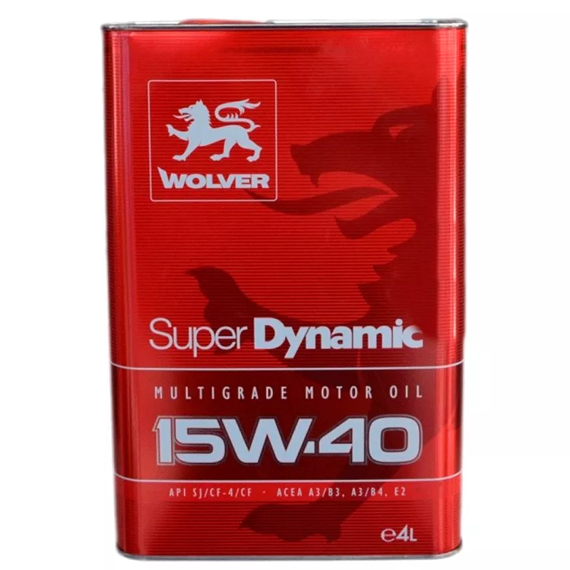 Моторна олива WOLVER Super Dynamic 15W-40 4л (959) (4260360941153)