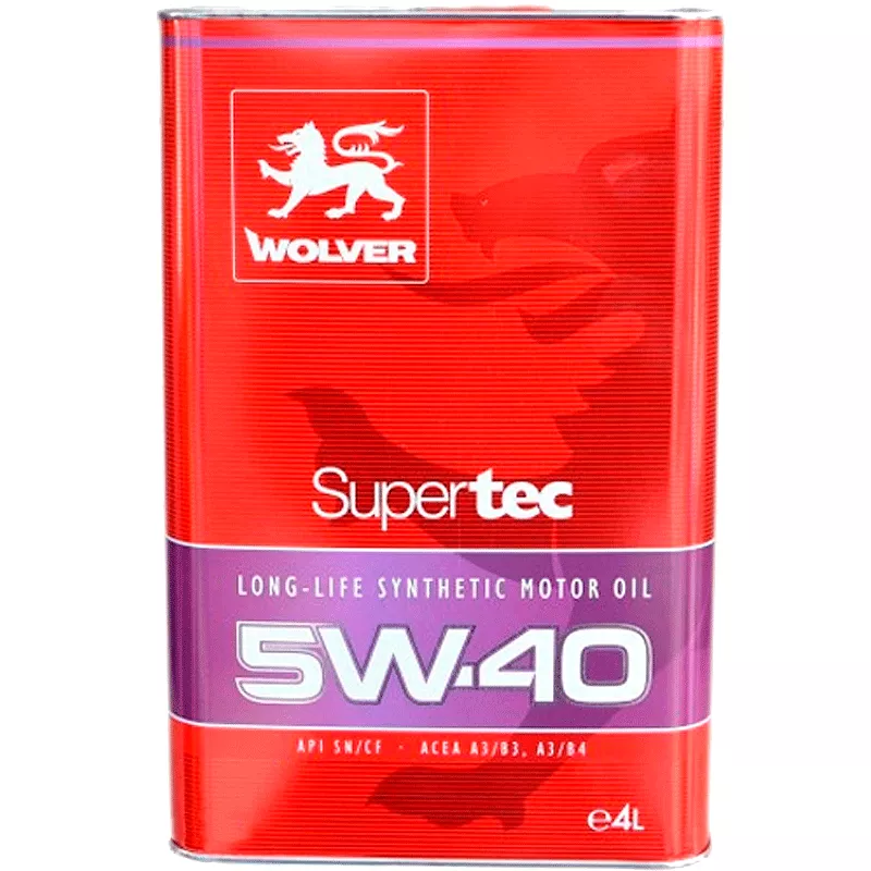 Моторна олива WOLVER Supertec 5W-40 4л (968) (4260360940019)