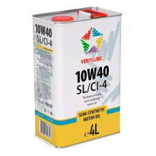 Моторна олива Xado Verylube 10W-40 SL/CI-4 4л (XB20264)