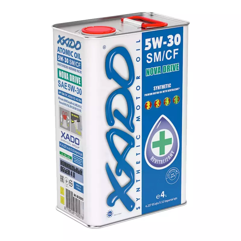 Моторна олива Xado Nova Drive 5W-30 SM/CF 4л (XA20205)