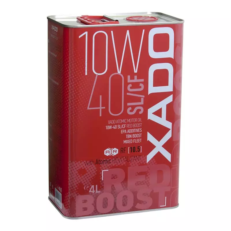 Моторна олива Xado Atomic Oil Red Boost SL/CF 10W-40 4л (ХА 26244)