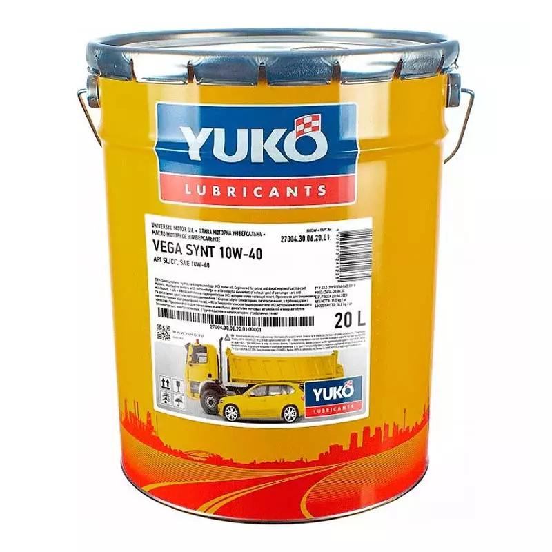 Моторна олива Yuko Vega Synt 10W-40 20л (4820070241235)