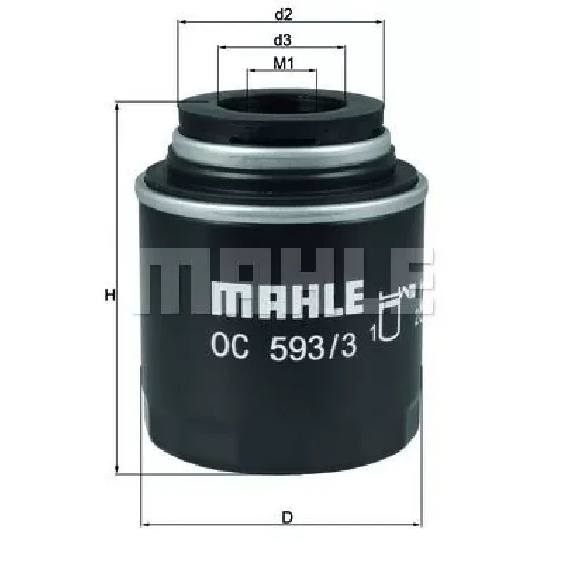 OC593/3 Фільтр масляний