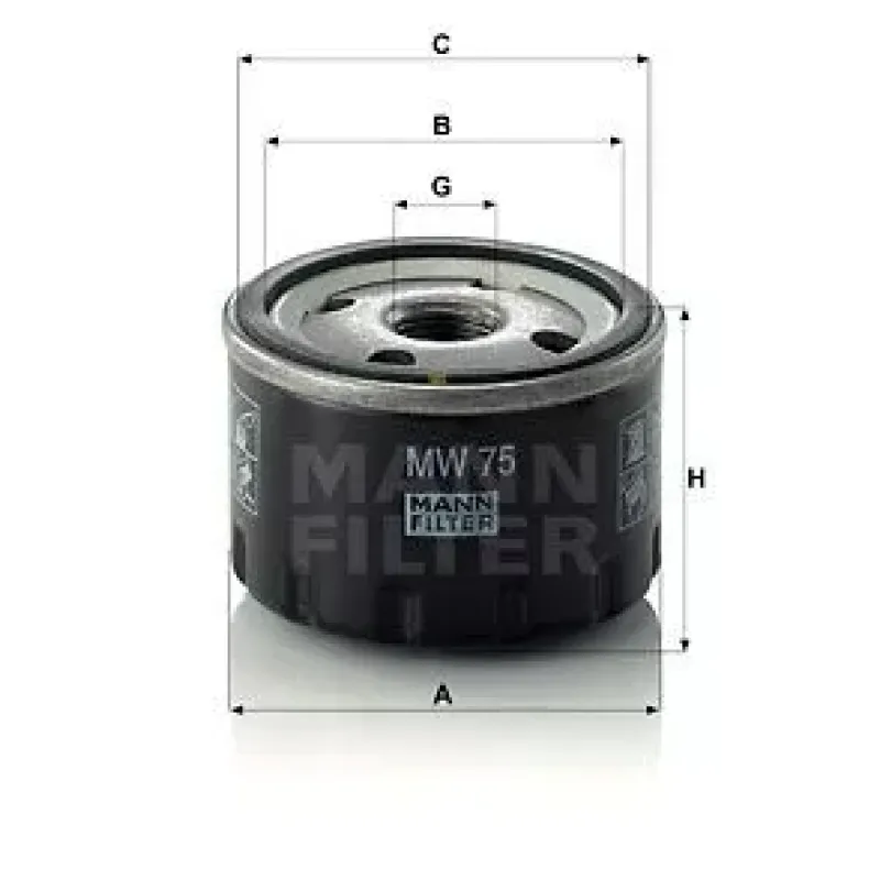 MW 75 Фільтр масляний